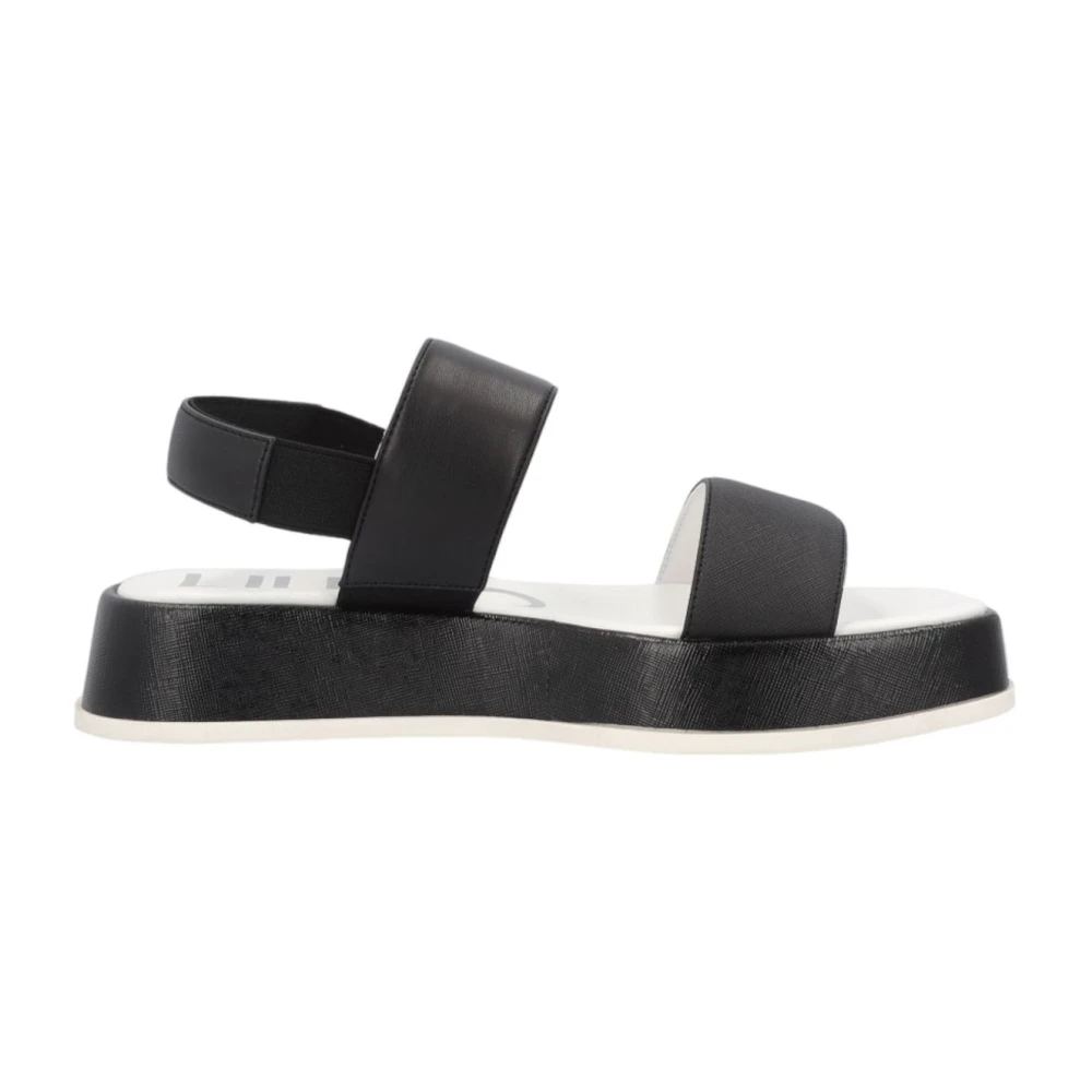 Liu Jo Women's Black Low Platform Sandals - Flat Sandals - 6 Uk - Shoes
