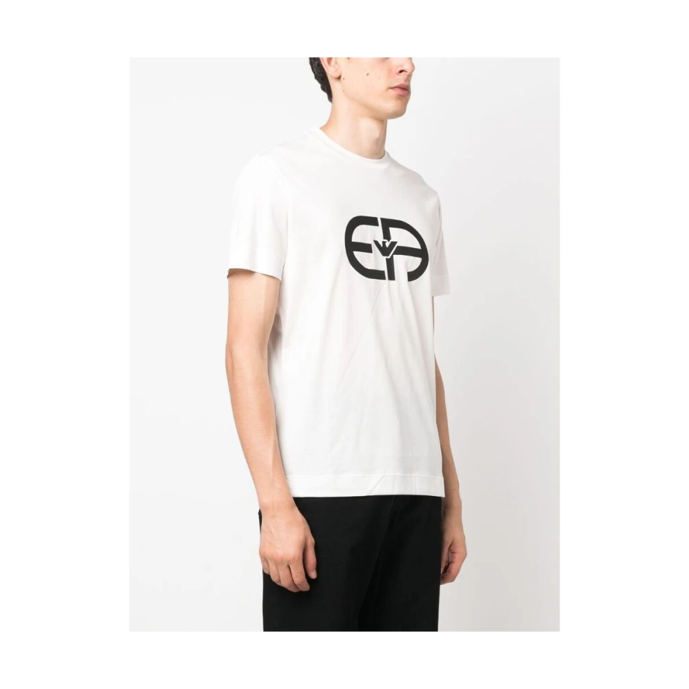 Emporio Armani Logo Crew-neck T-shirt White Heren
