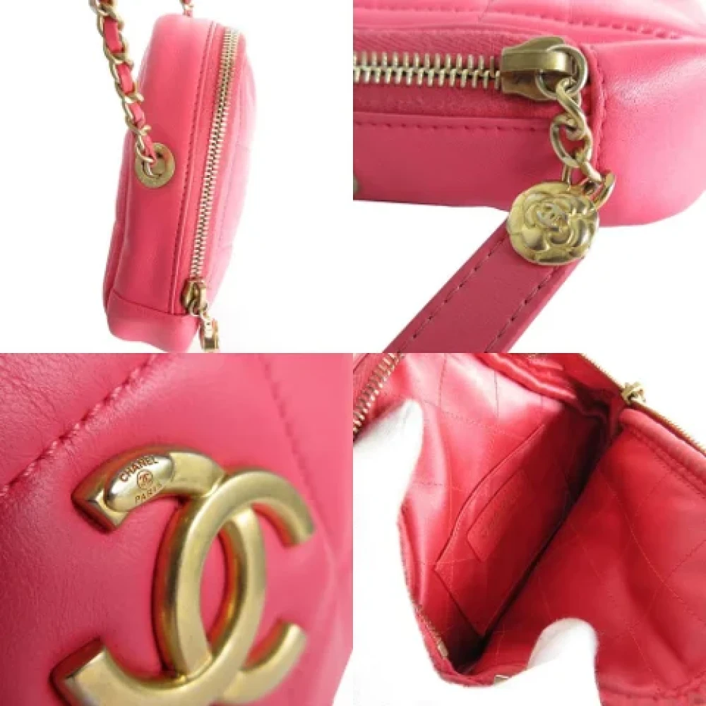 Chanel Vintage Pre-owned Leather shoulder-bags Pink Dames
