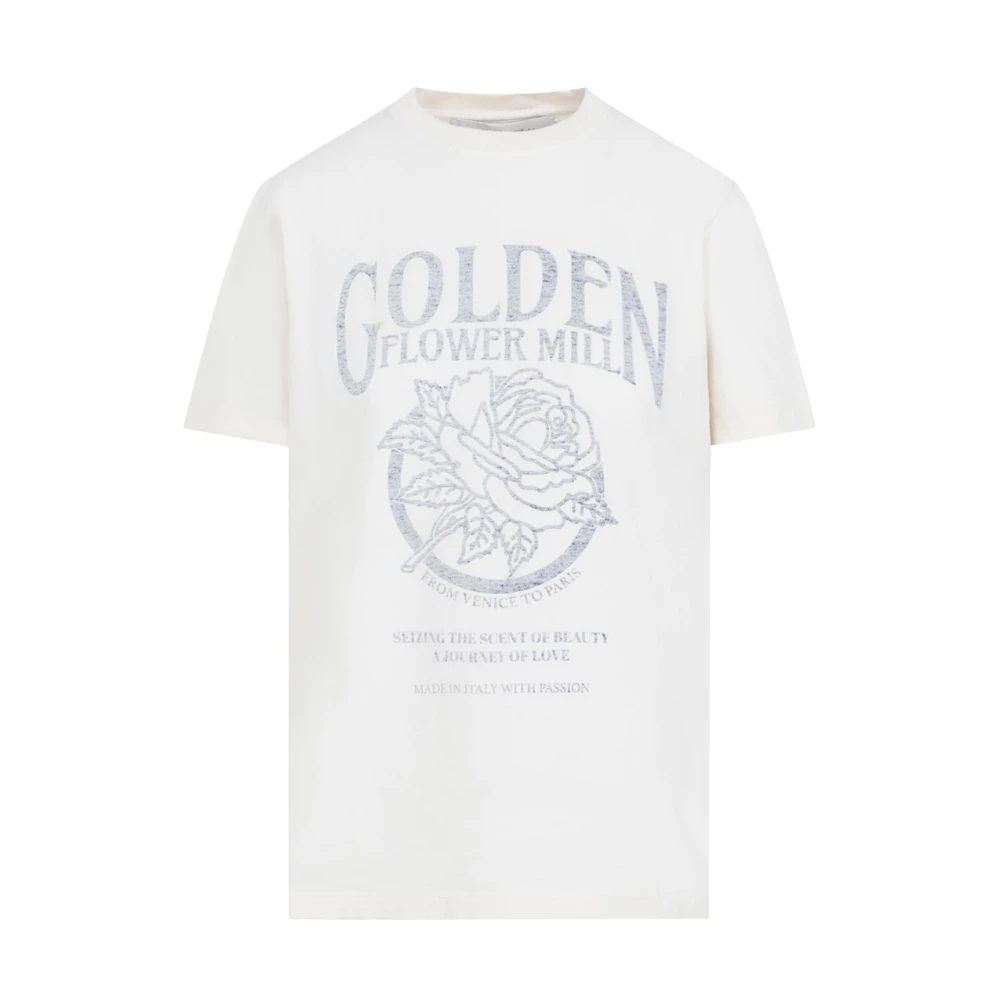 Golden Goose Wit Katoenen T-shirt White Dames