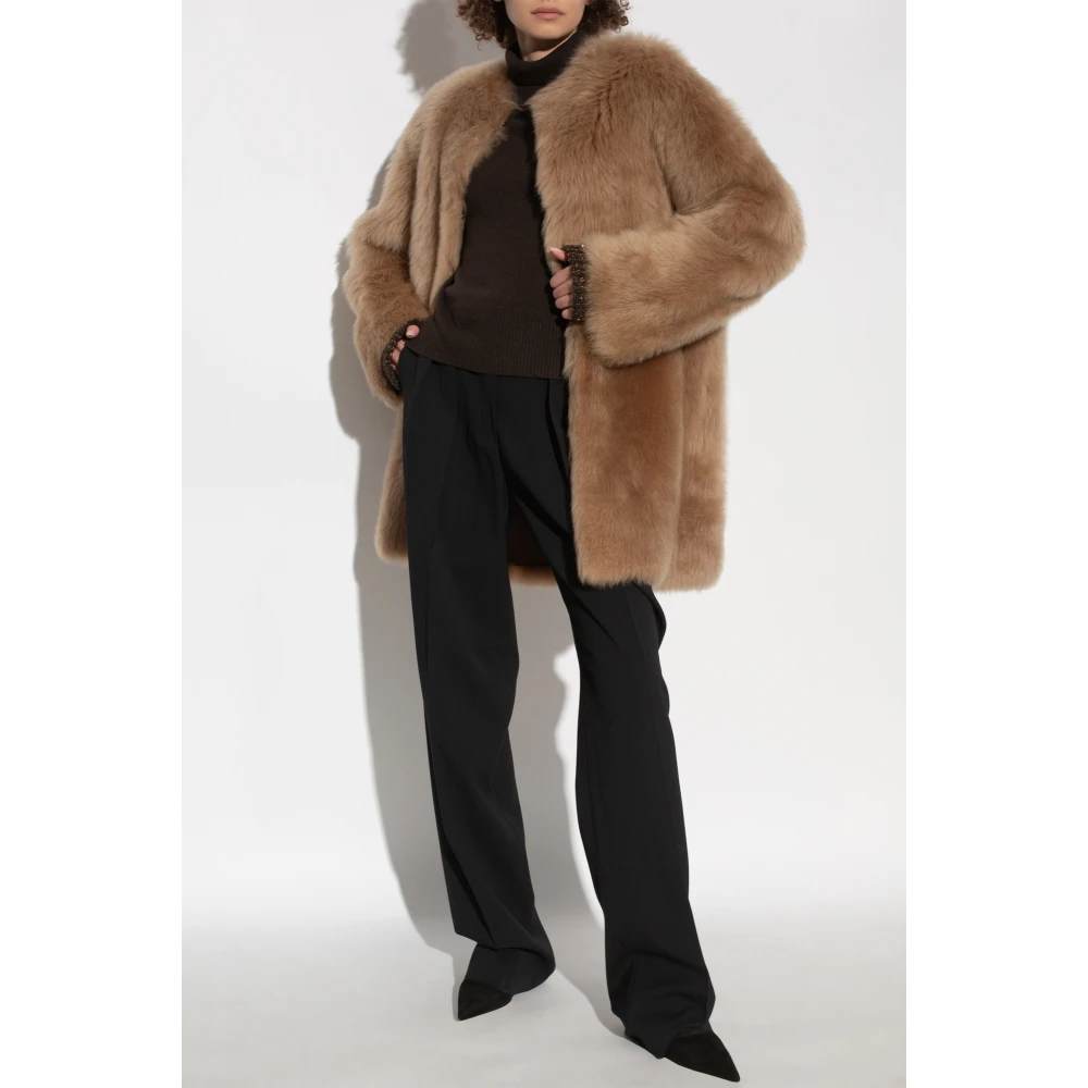 Fabiana Filippi Wollen Turtleneck Brown Dames
