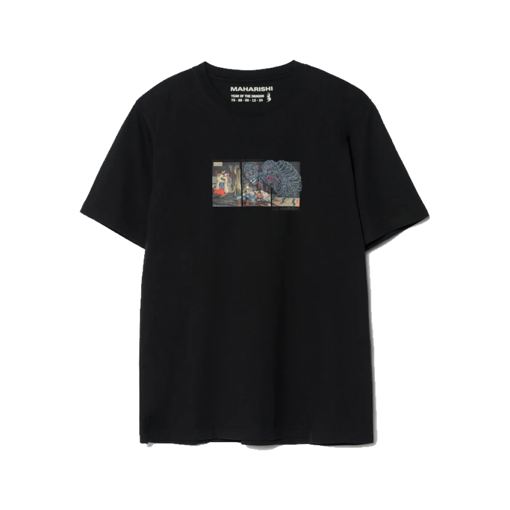 Maharishi Cyber Skeleton Tee Zwart Black Heren