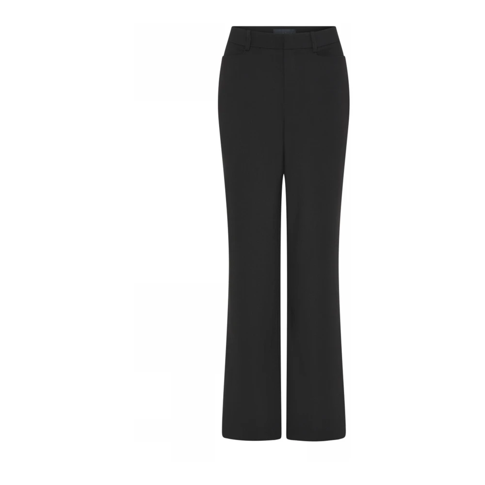C.Ro Wijde Elegante Zwarte Broek Black Dames