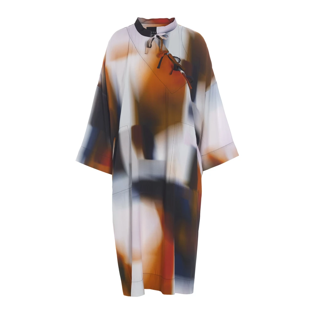 Bitte Kai Rand Asymmetrische Block Blur Jurk Haru Model Multicolor Dames
