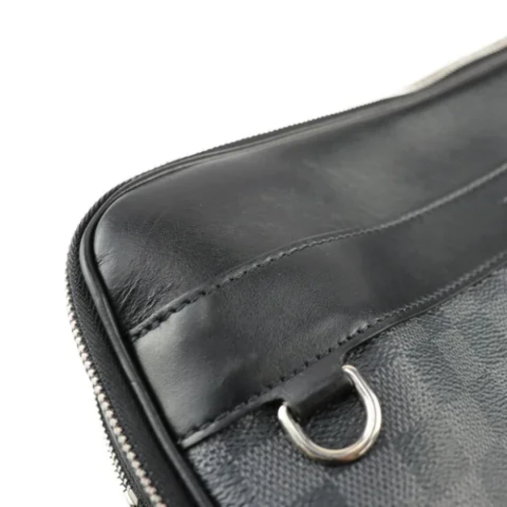 Louis Vuitton Vintage Pre-owned Canvas shoulder-bags Black Dames
