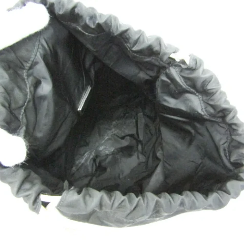 Prada Vintage Pre-owned Nylon shoulder-bags Black Dames