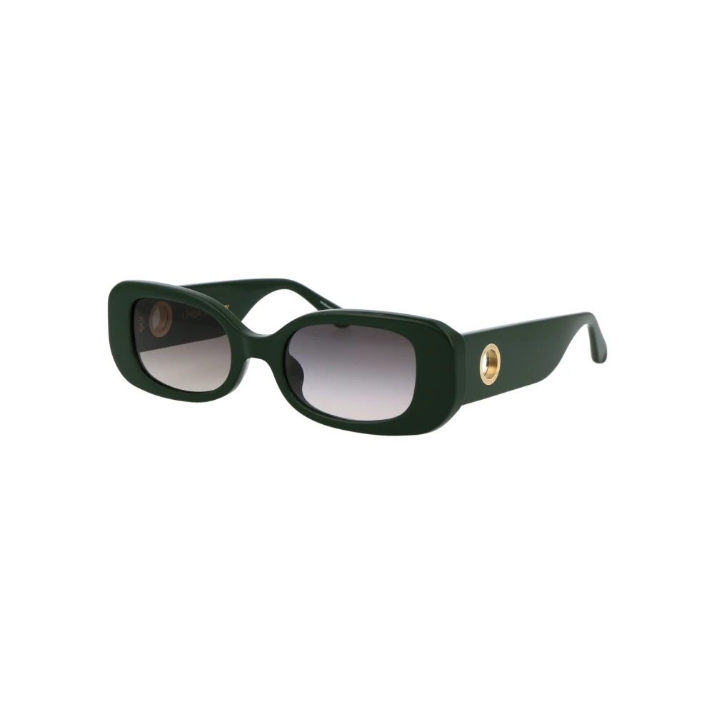 Linda Farrow Green Sunglasses, Female, 52 Mm, Stylish Lola Sunglasses For Summer