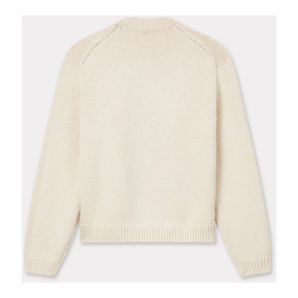Kenzo Witte Sweater met Boke Bloemen White Dames