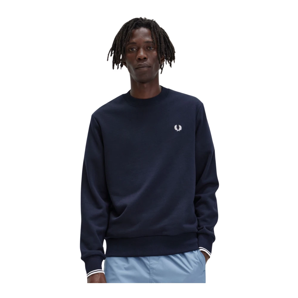 Fred Perry Uomo Blu Navy - Felpa Girocollo - Immagine 5