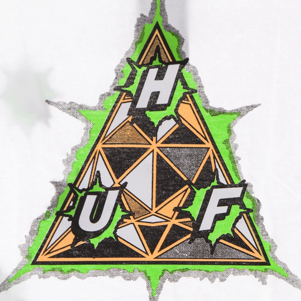 HUF Witte Infinity Jewel Tee Korte Mouw White Heren