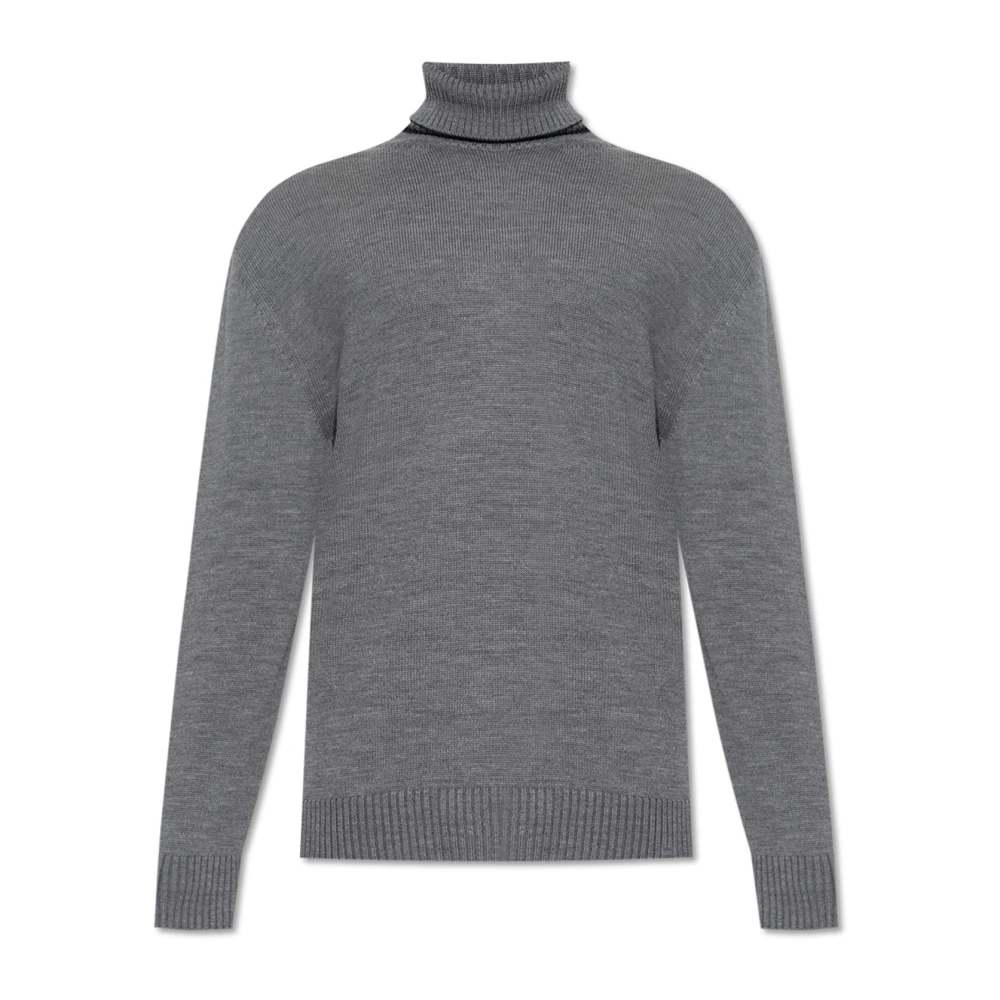 Paul & Shark Men's Gray Turtlenecks, 2XL, Wool Turtleneck