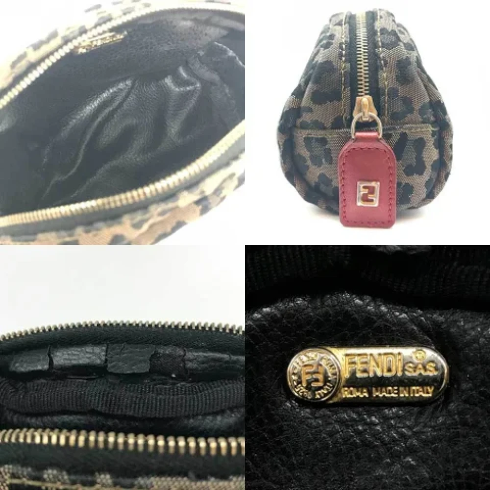 Fendi Vintage Pre-owned Canvas fendi-bags Beige Dames