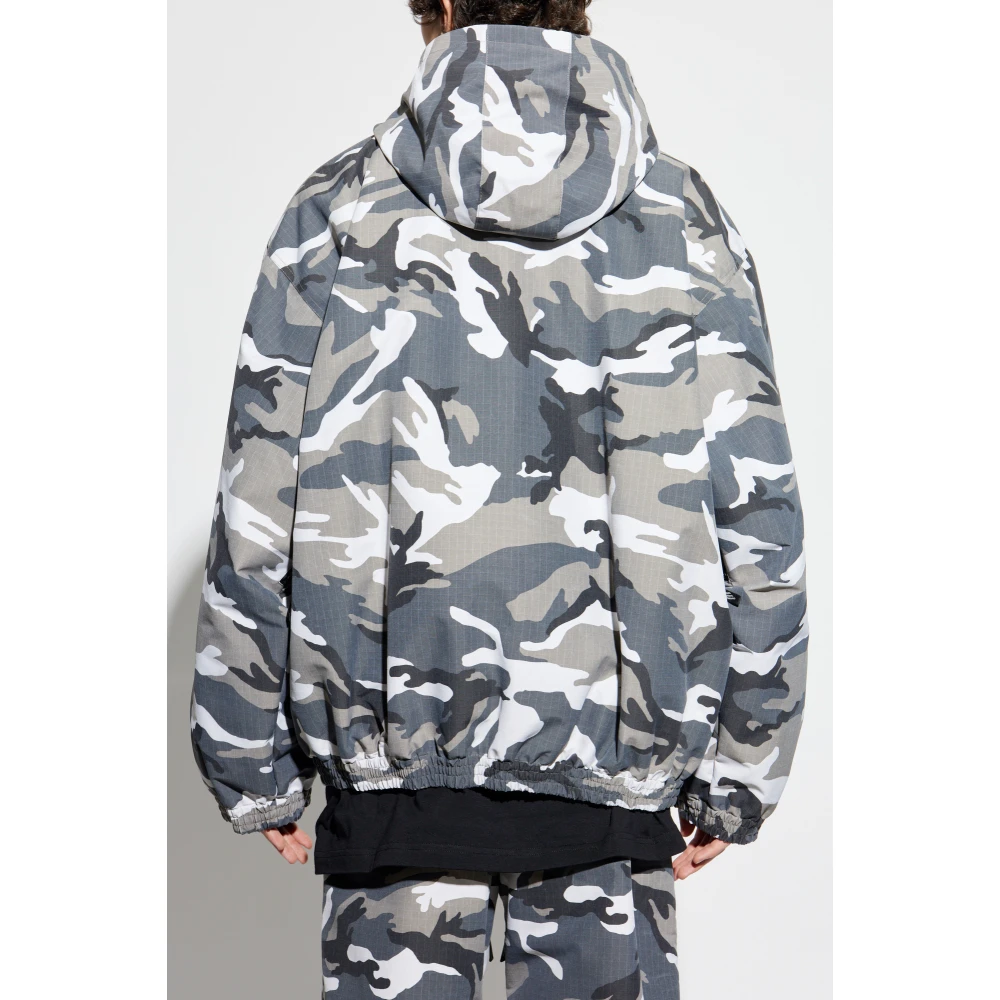 Balenciaga Gewatteerde jas uit de Skiwear collectie Gray Heren