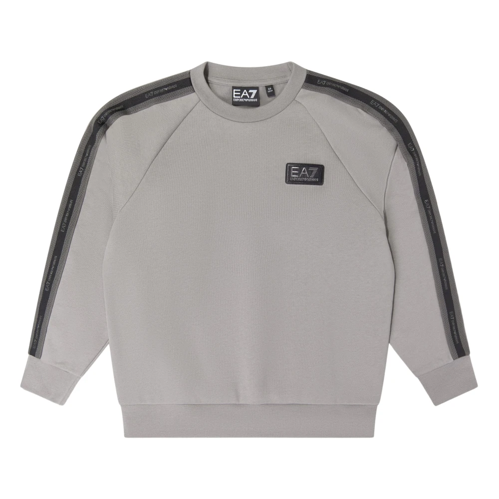 Emporio Armani Ea7 Train Logo Tape Sweatshirt - Unisex - Kids Sweatshirts - Gray - 8 Y | 128 Cm - Kids