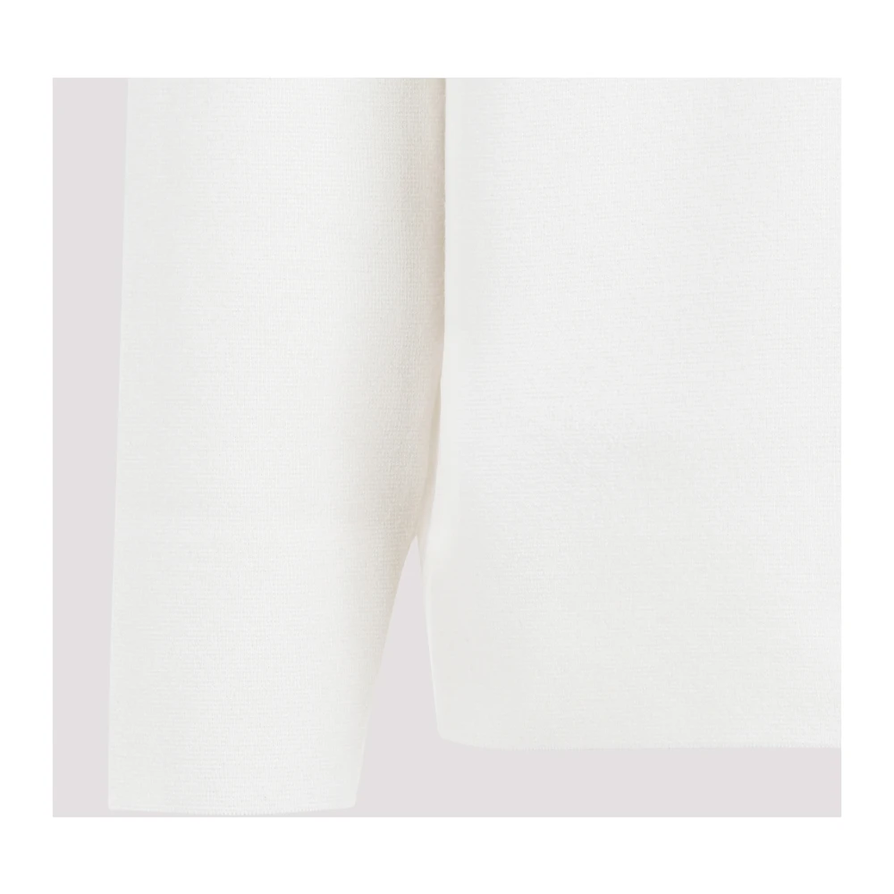 Auralee Witte Wollen Pullover Sweater White Heren