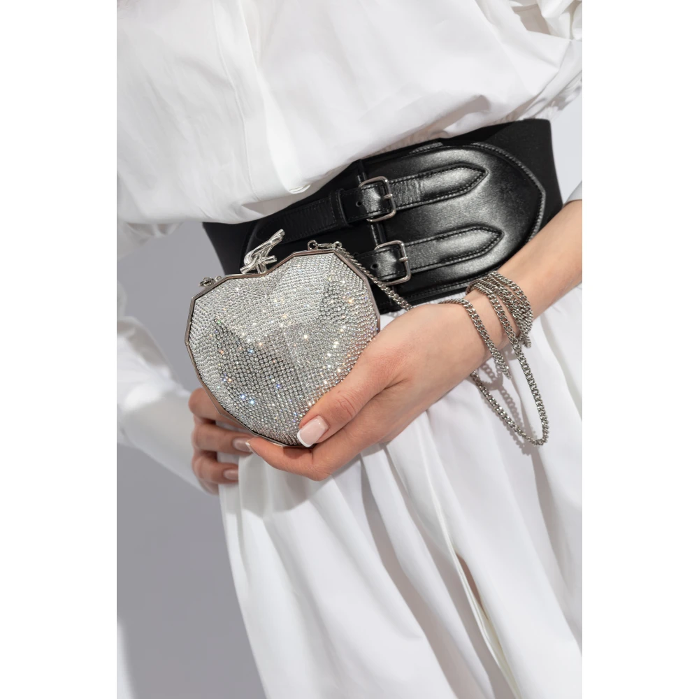 Jimmy Choo Gefacetteerde Hart Schoudertas Gray Dames