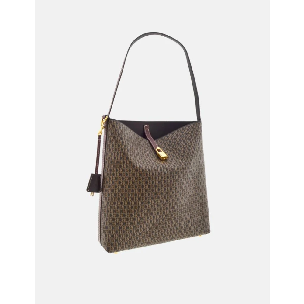 Carolina Herrera Vergrendelde Hobo Matryoshka Tas Brown Dames