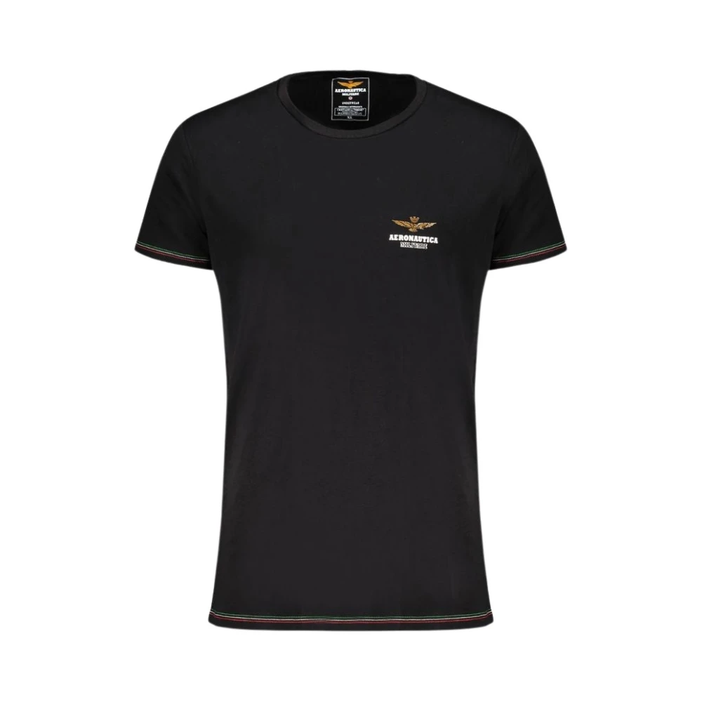 aeronautica militare Zwarte katoenen onderbroek met print Black Heren