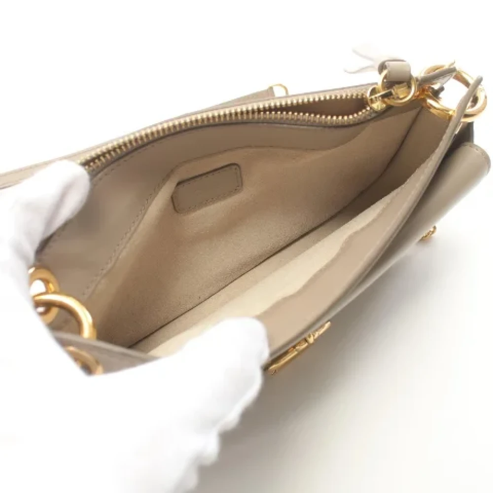 Chloé Pre-owned Leather shoulder-bags Beige Dames