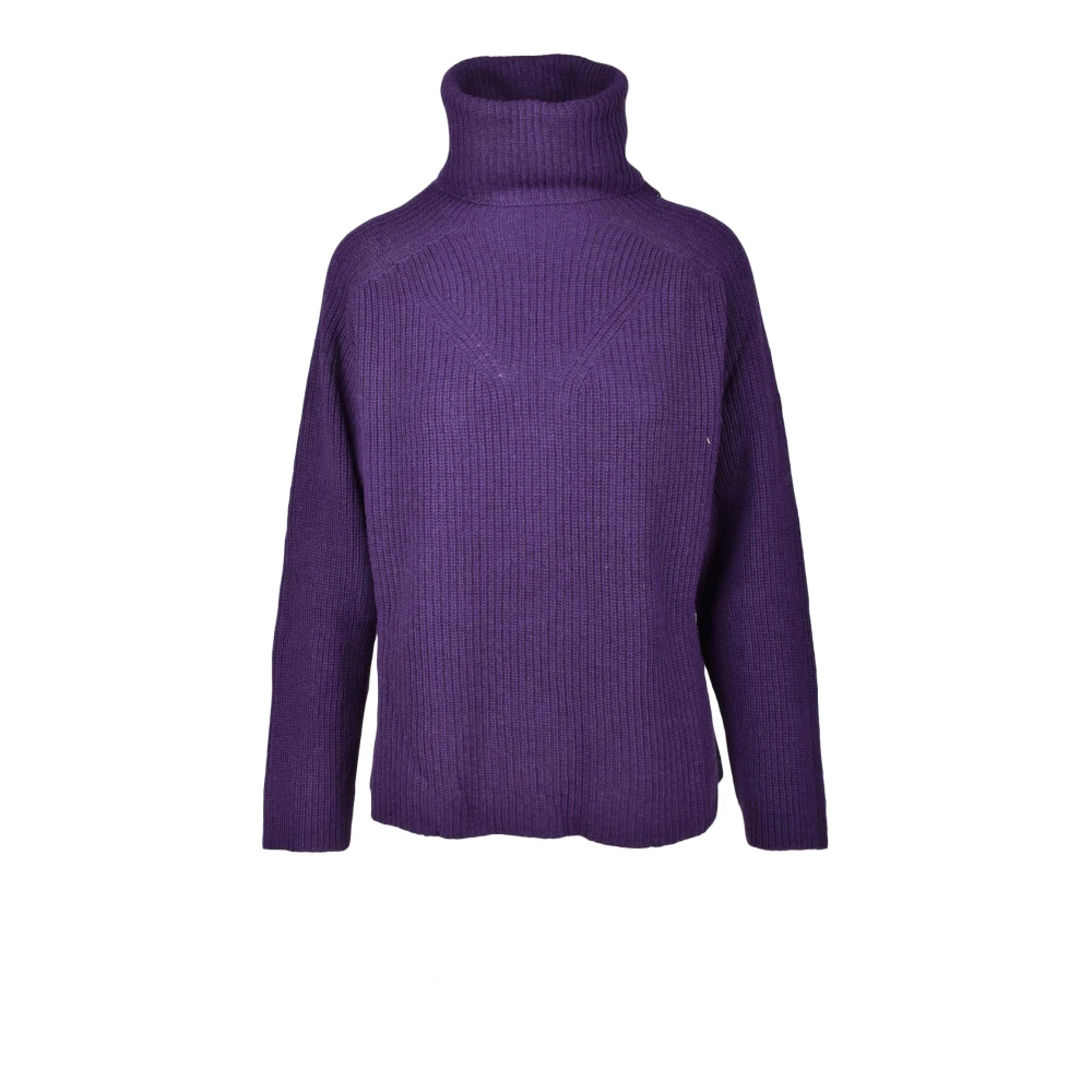 Alpha Studio Zachte Gebreide Trui Mix Purple Dames