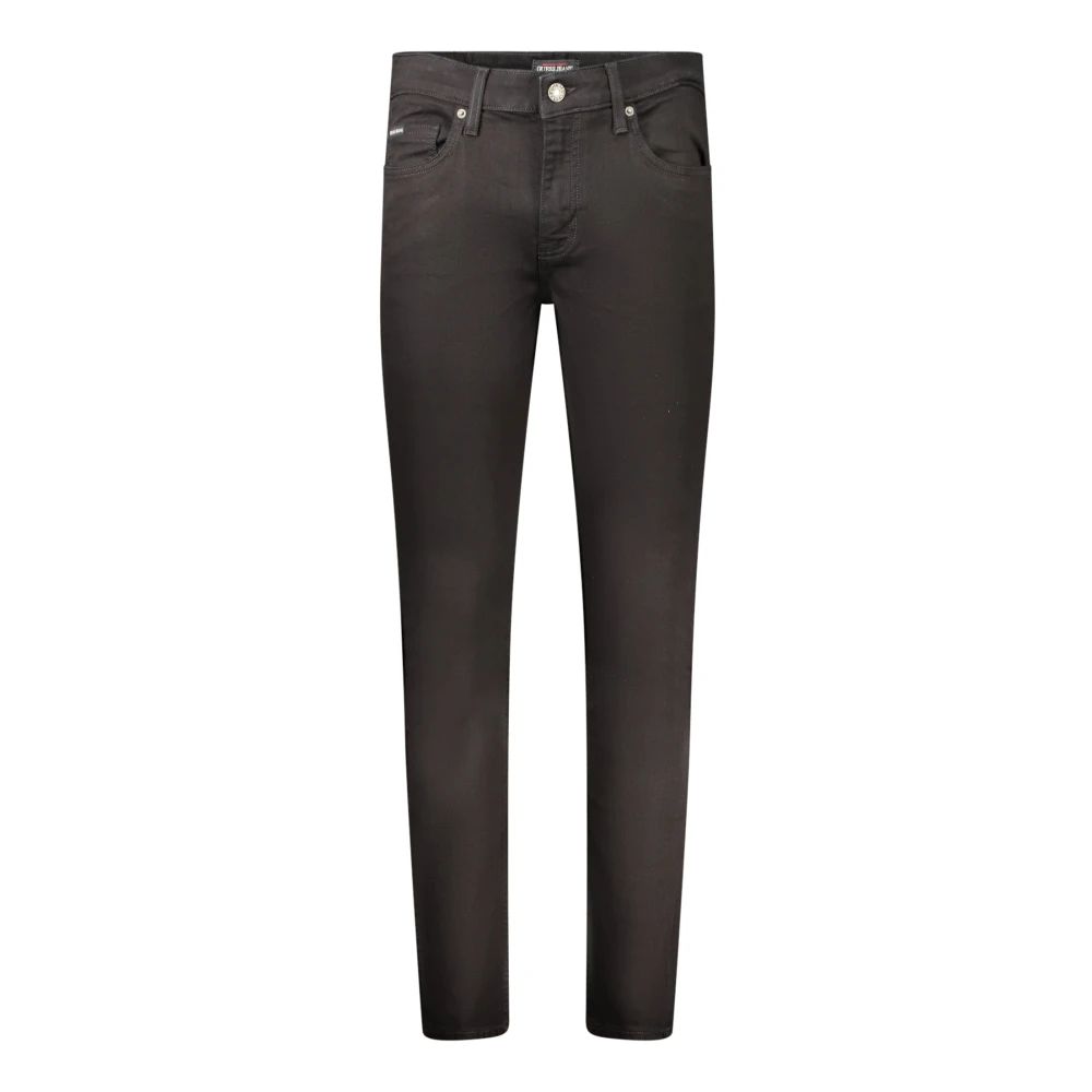 Guess Skinny Katoenen Jeans met 5 Zakken Black Heren