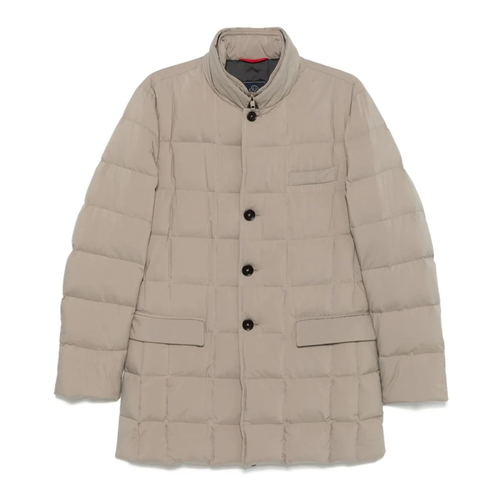 Fay Beige Dubbel-Front Gewatteerd Winterjack Beige Heren