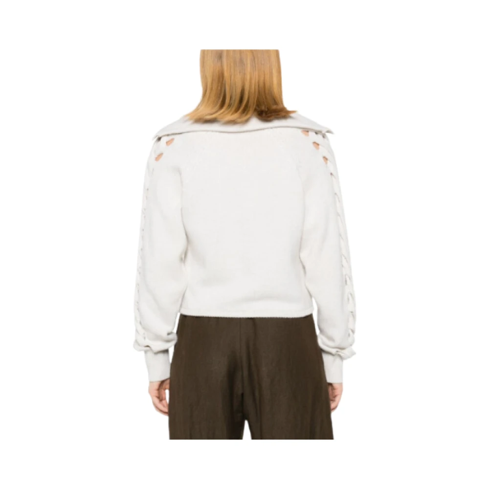 IRO Witte Gebreide Trui met V-Hals White Dames