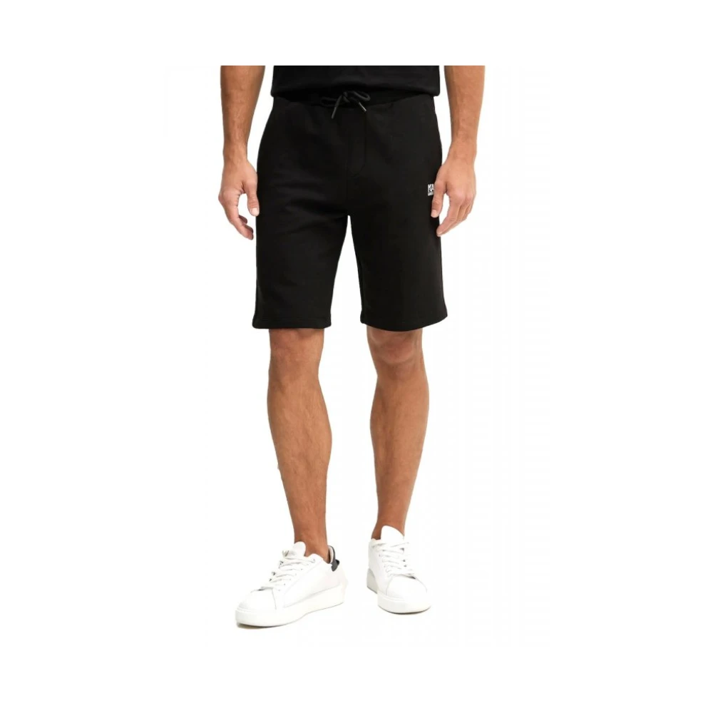 Karl Lagerfeld Black Casual Shorts, Male, M, Sweat Shorts