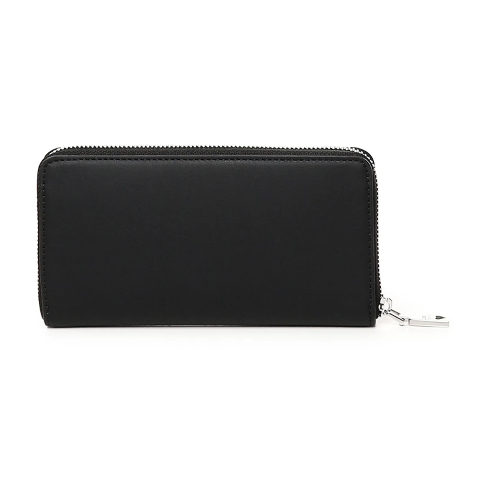 Love Moschino Zwarte Portemonnee met Gouden Logo Black Dames