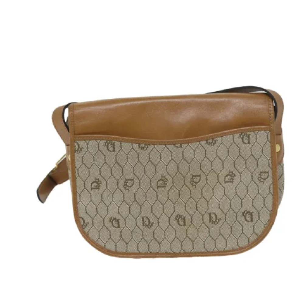Dior Vintage Pre-owned Leather dior-bags Beige Dames