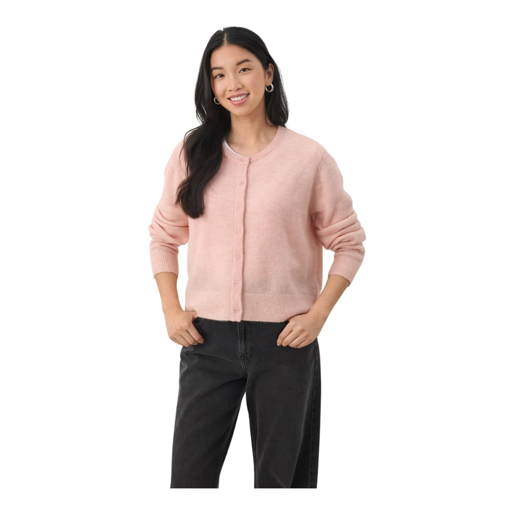 Part Two Gebreide Vest Zilver Roze Pink Dames