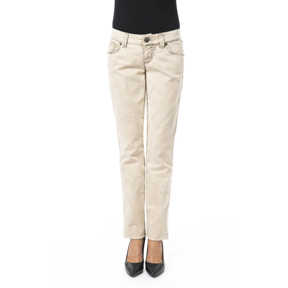 Byblos Slim Fit Jeans Beige Dames
