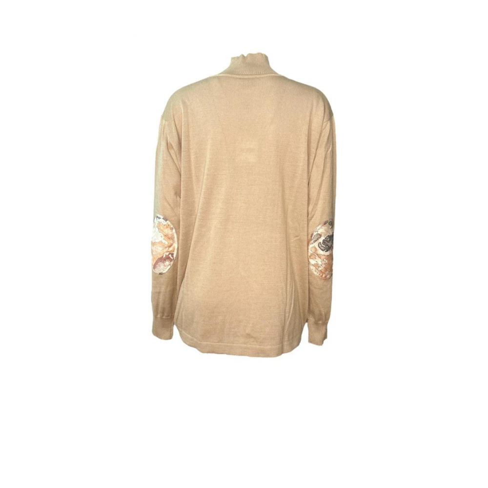 Alviero Martini 1a Classe Winter Sleutelstuk Sweater Beige Dames