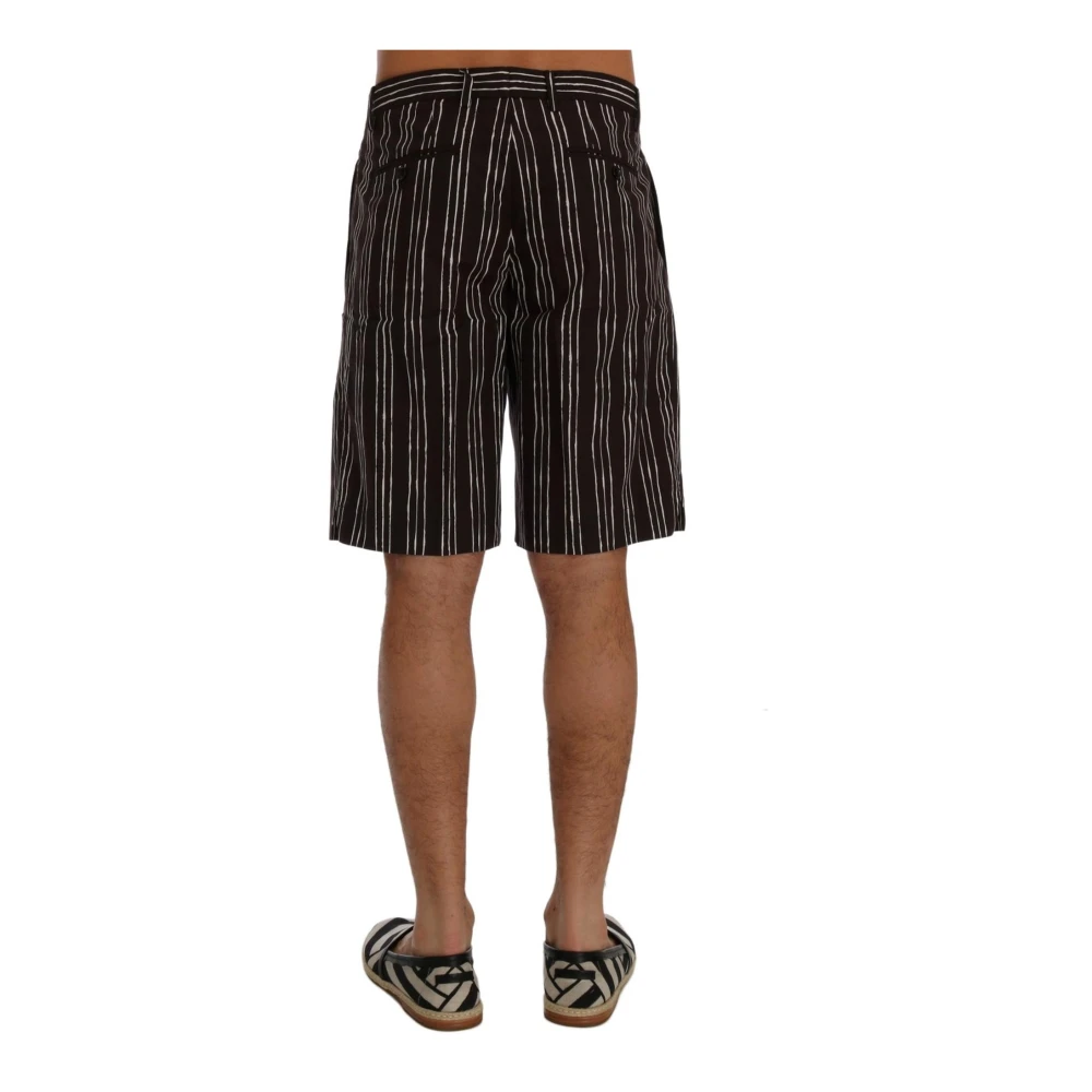 Dolce & Gabbana Gestreepte Hennep Casual Shorts Multicolor Heren
