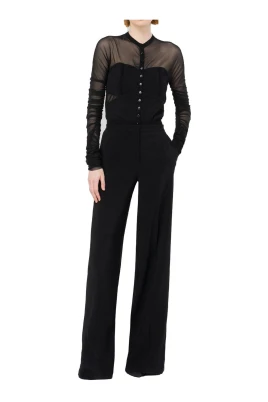 Elegant Mesh Top Byxa Set