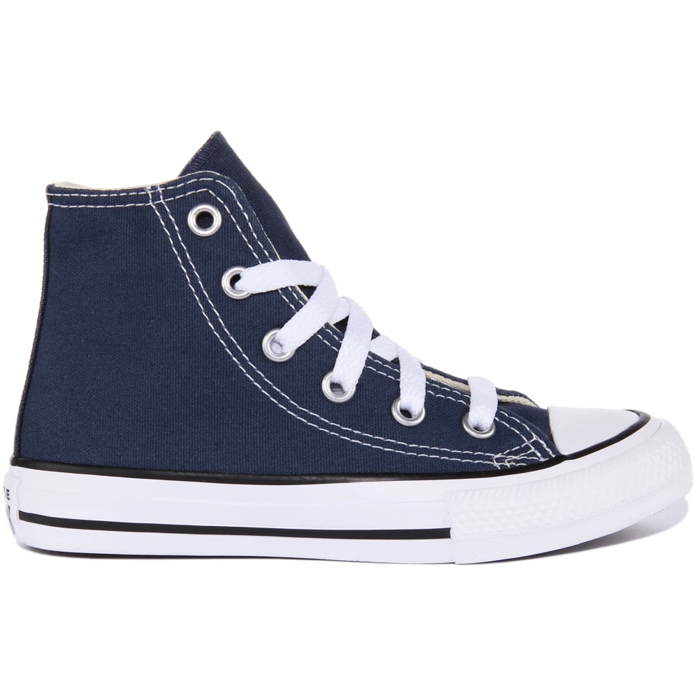 Converse Unisex Kids Blue Kids Sneakers, 26 Eu, Navy Canvas Hi Top Trainers