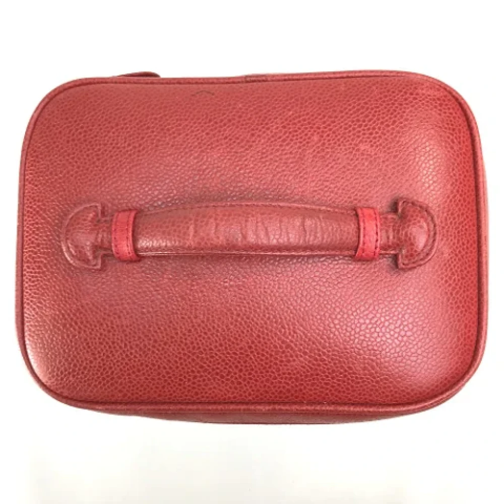 Chanel Vintage Pre-owned Leather chanel-bags Red Dames