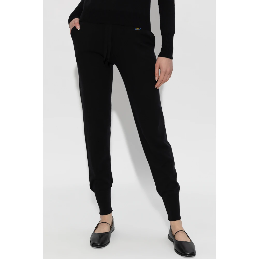 Vivienne Westwood Sweatpants met logo Black Dames