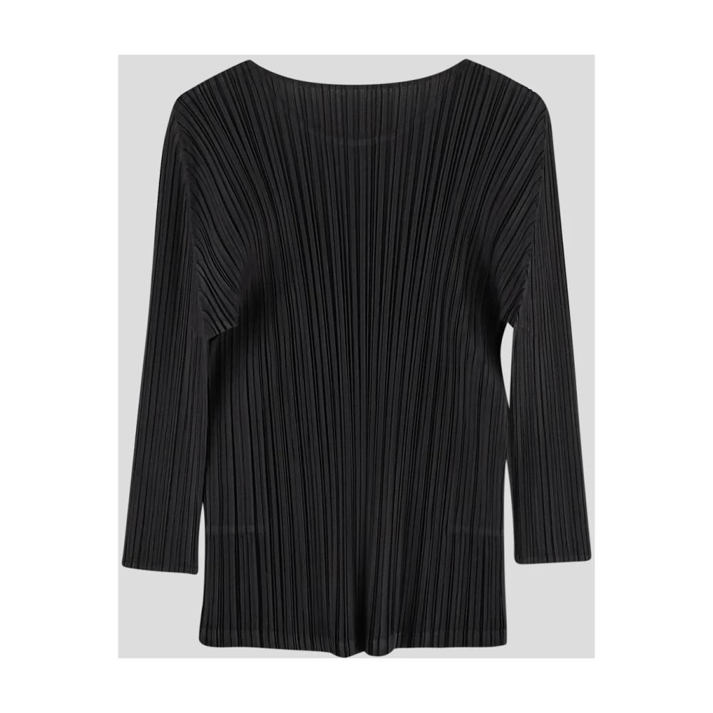 Issey Miyake Geplooide Polyesterbroek Black Dames