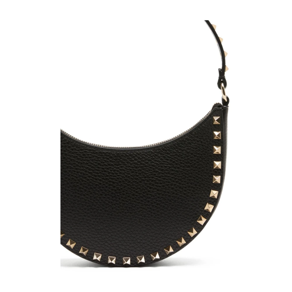 Valentino Garavani Zwarte schoudertas met Rockstuds Black Dames