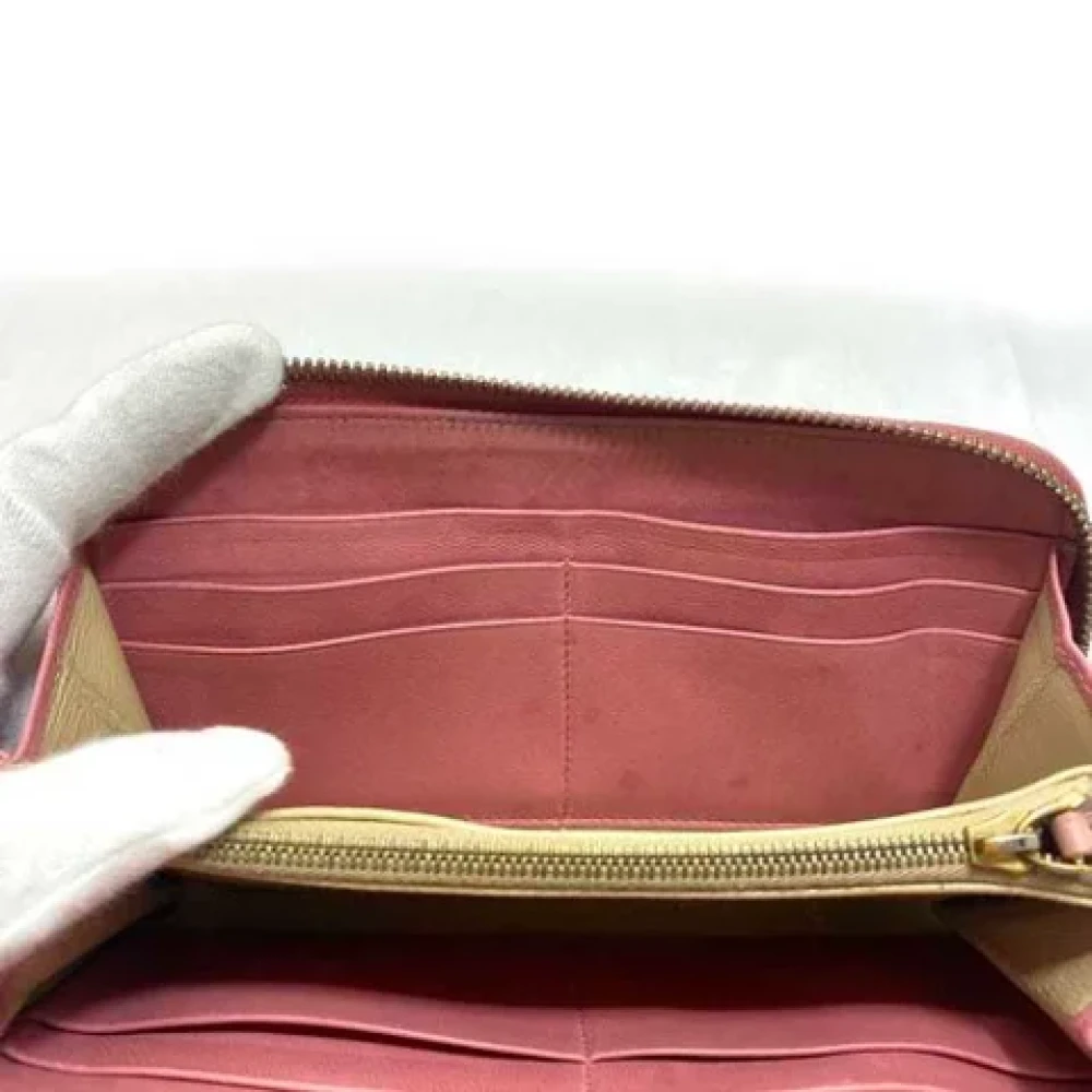 Bottega Veneta Vintage Pre-owned Leather wallets Pink Dames
