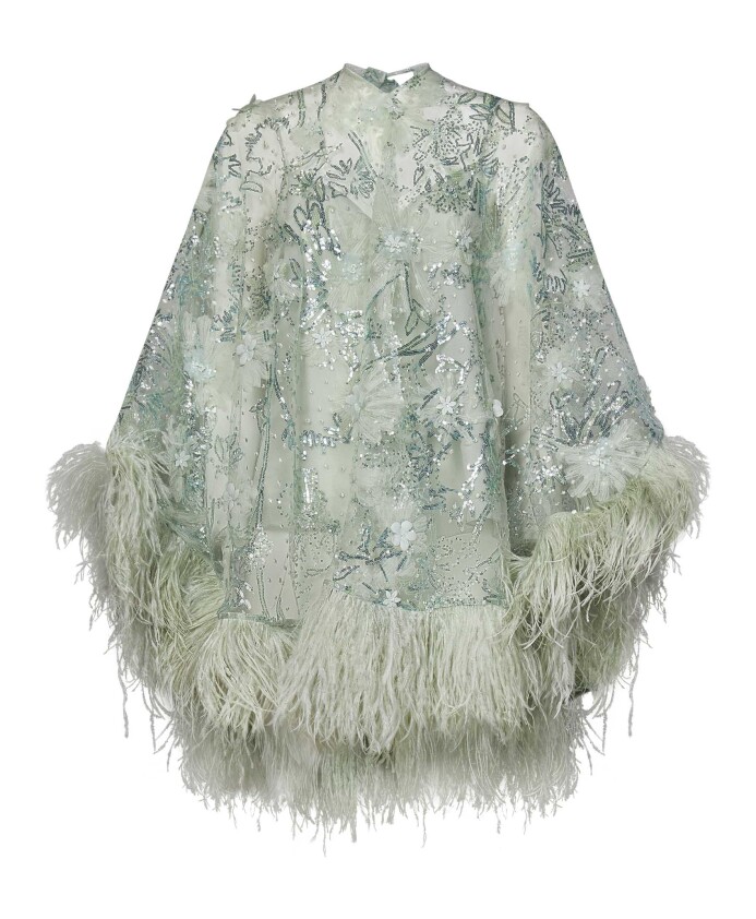 green-floral-embroidered-cape-style-tunic