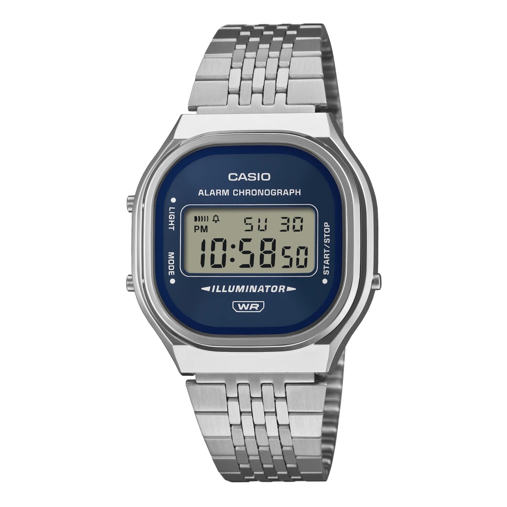 Casio Unisex Blu/Argento/Turchese Orologio Da Polso, A140we-2Aef, (Cronografo, 39 Mm) - Immagine 4