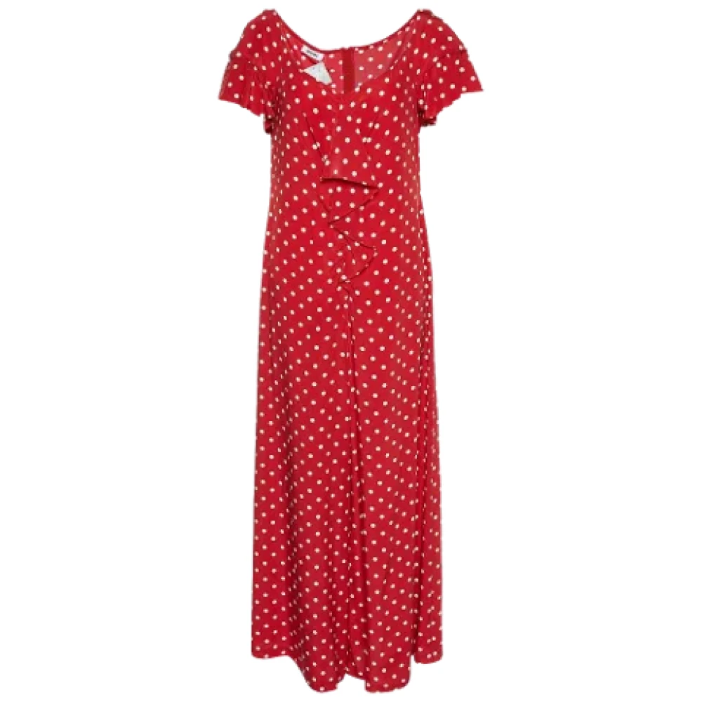 Moschino Pre-Owned Pre-owned Silk dresses Red Dames