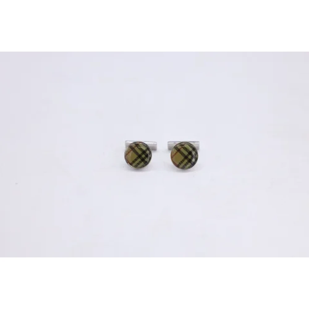 Burberry Vintage Pre-owned Metal home-office Gray Heren