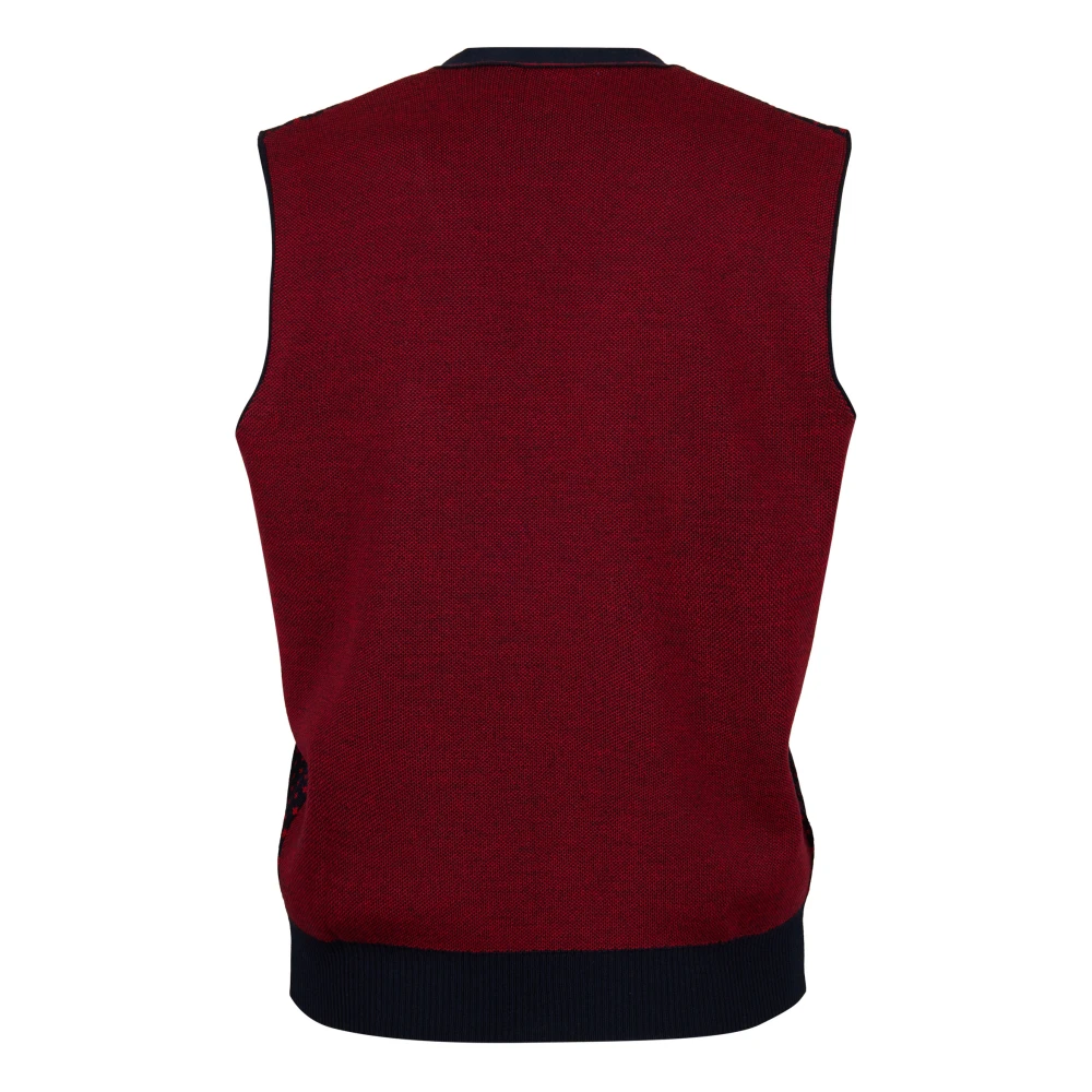 Gallo Blauwe Lelie Wollen Vest Multicolor Heren