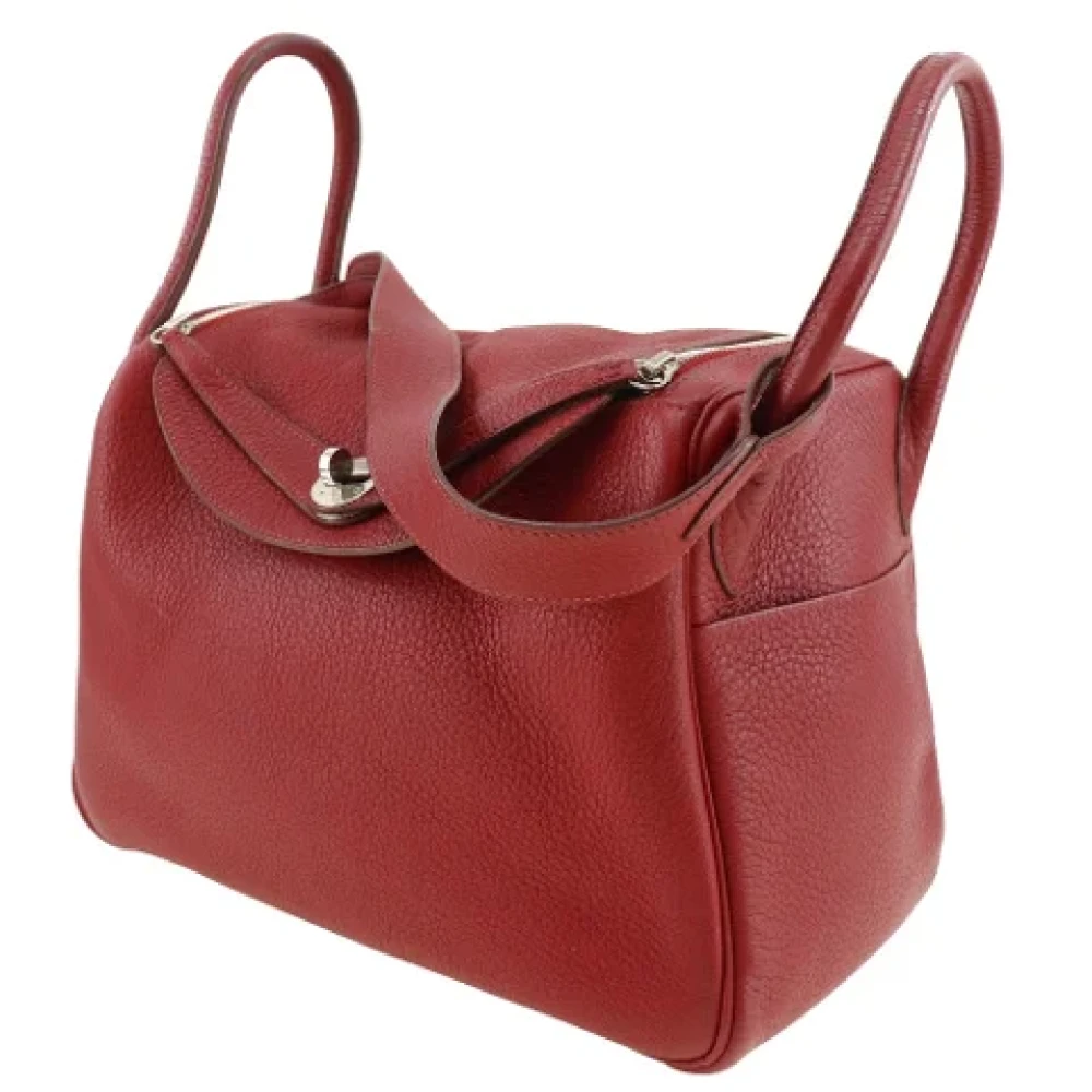 Hermès Vintage Pre-owned Leather shoulder-bags Red Dames