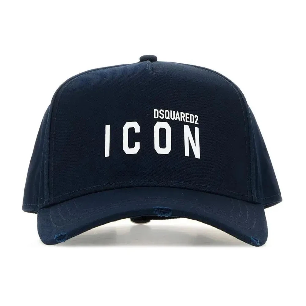Dsquared2 Blauwe Geborduurde Logo Pet Blue Heren