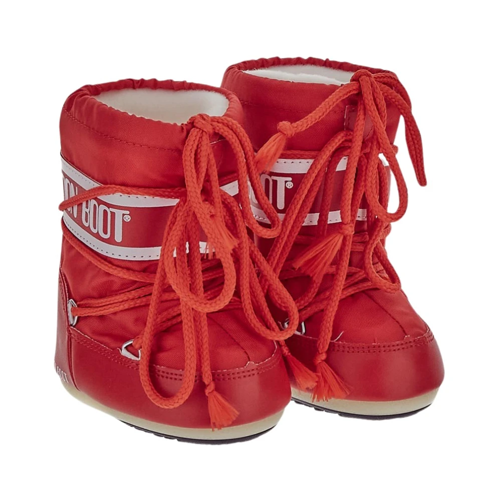 Moon Boot Röda Icon Mini Nylon Stövlar Red, Pojke