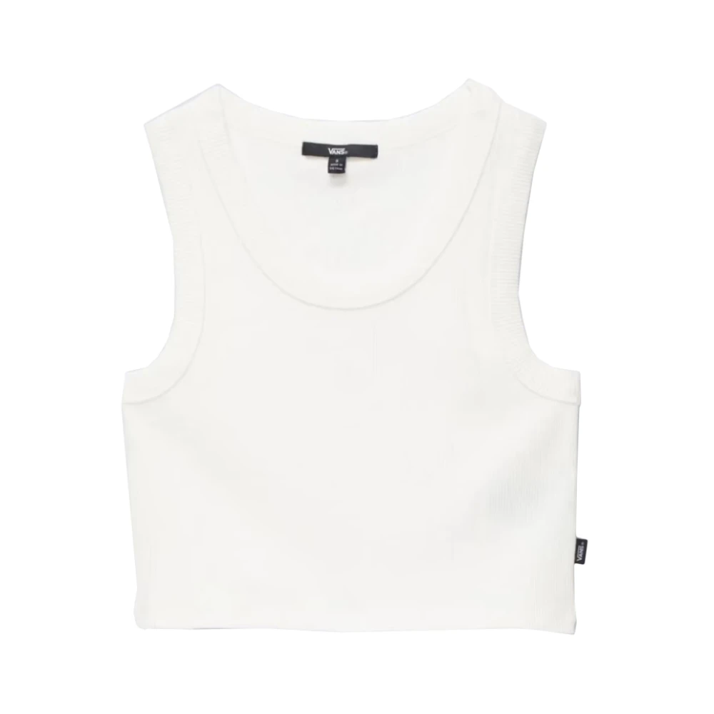 Vans Rib Tank Top White Dames